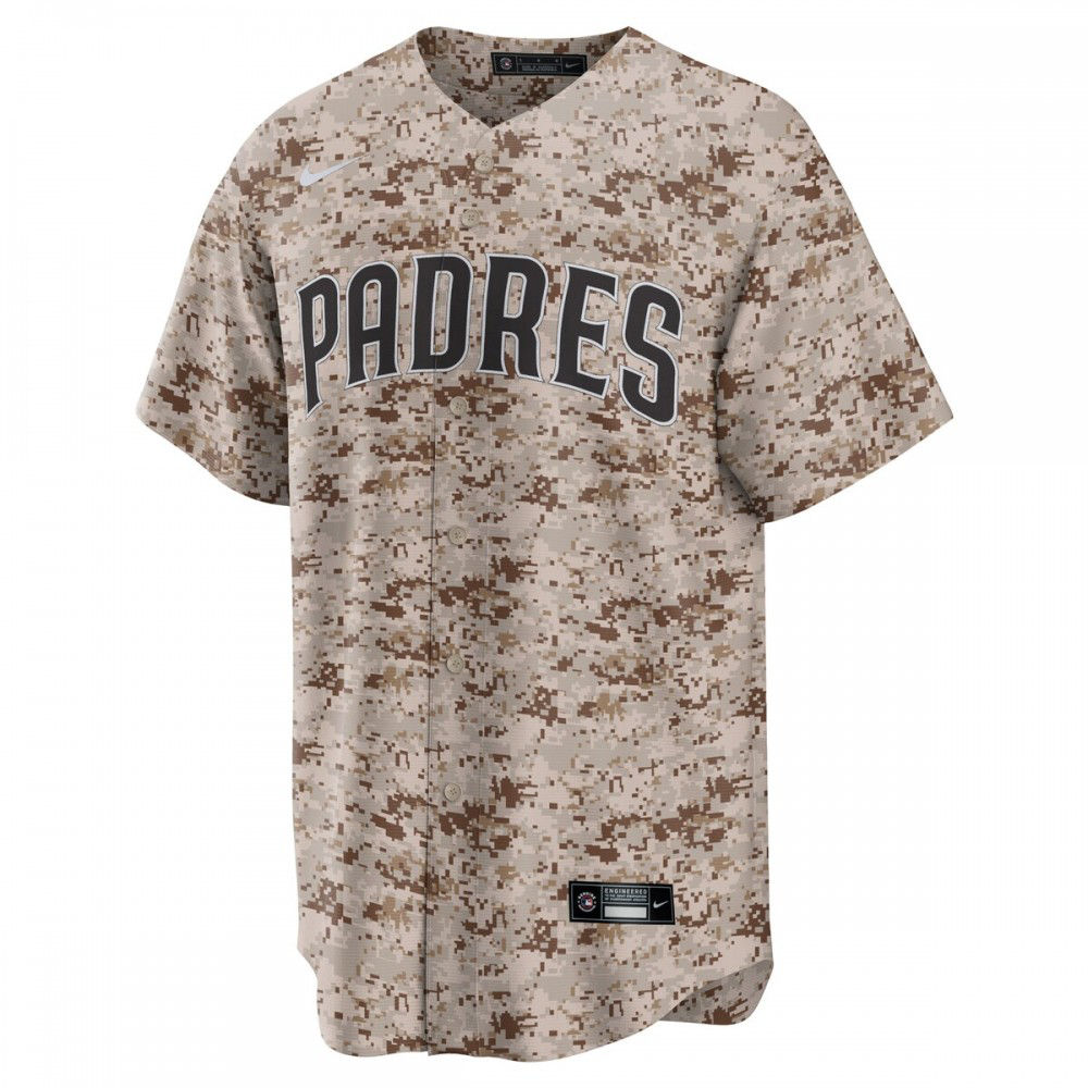 San Diego Padres USMC Alternate Replica Team Jersey - Camo-Pro Kit Vault | Brand New 26/27 Sports Jerseys